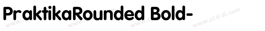 PraktikaRounded Bold字体转换